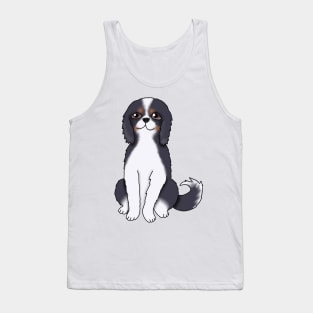 Tricolor cavalier king charles spaniel dog Tank Top